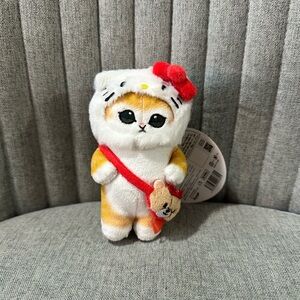 Mofusand X Hello Kitty keychain